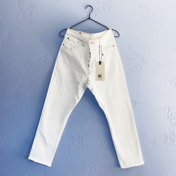 Levi’s 501 Bleach Wash Skinny Jeans Size 32 - Picture 2 of 7